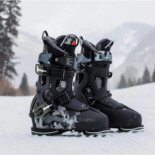 Dahu Ecorce 01 Basalt Black and Green Camo Boots 2023