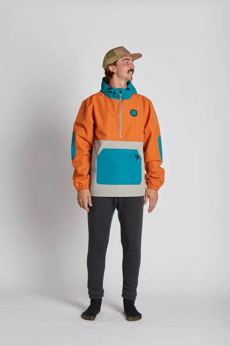 Load image into Gallery viewer, Airblaster Breakwinder Packable Pullover Oxide/Teal - FULLSEND SKI AND OUTDOOR
