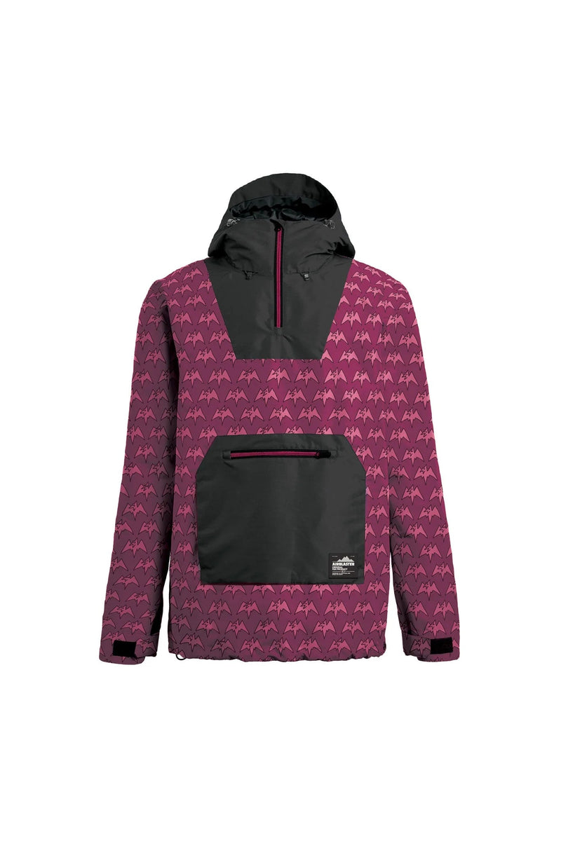 Load image into Gallery viewer, Airblaster Freedom Pullover Magenta Terry - FULLSEND SKI AND OUTDOOR
