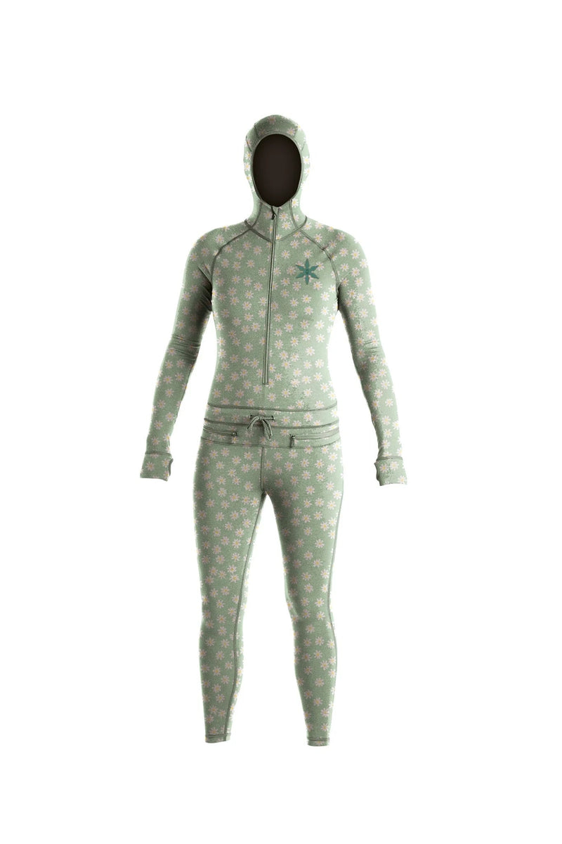 Load image into Gallery viewer, Airblaster Women&#39;s Ninja Suit Mint Daisy - FULLSEND SKI AND OUTDOOR
