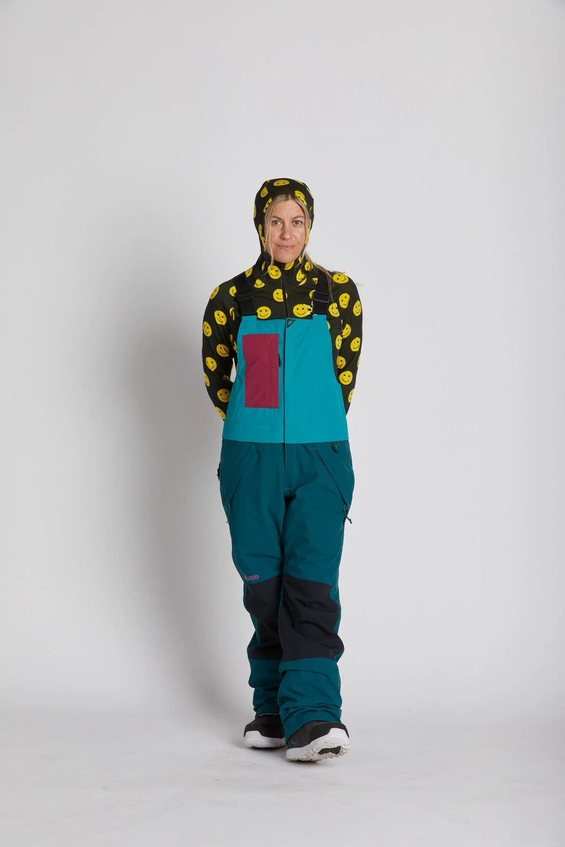 Load image into Gallery viewer, Airblaster Women&#39;s Sassy Hot Bib Eggplant - FULLSEND SKI AND OUTDOOR

