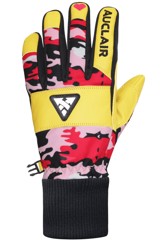 Auclair Kids Luv U Girl Gloves Pink/Camo - FULLSEND SKI AND OUTDOOR