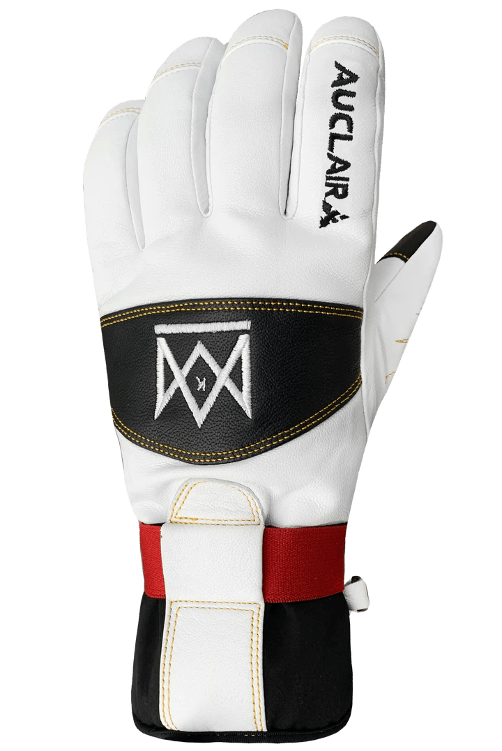 Auclair Mikael Kingsbury Pro Model Gloves White/Black - FULLSEND SKI AND OUTDOOR