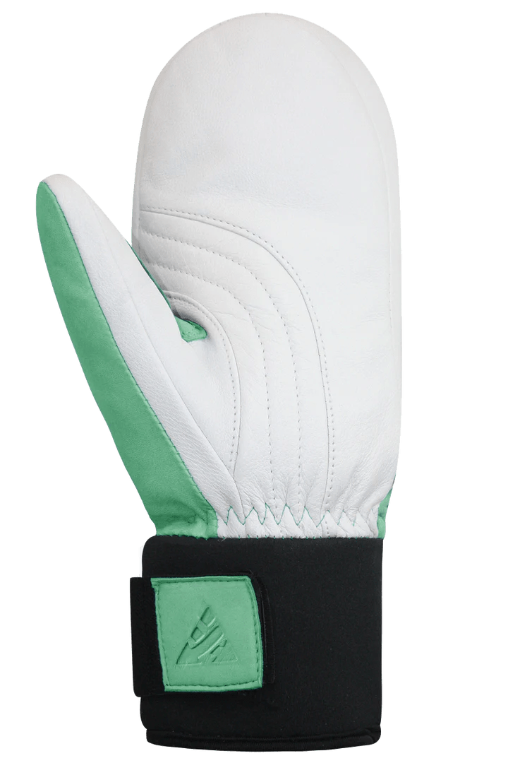 Load image into Gallery viewer, Auclair Women&#39;s Crosswind Mitts Green/White - FULLSEND SKI AND OUTDOOR
