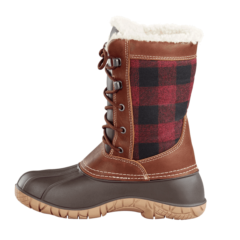 Load image into Gallery viewer, Baffin Women&#39;s Jasper Boot Red/Black Plaid - FULLSEND SKI AND OUTDOOR
