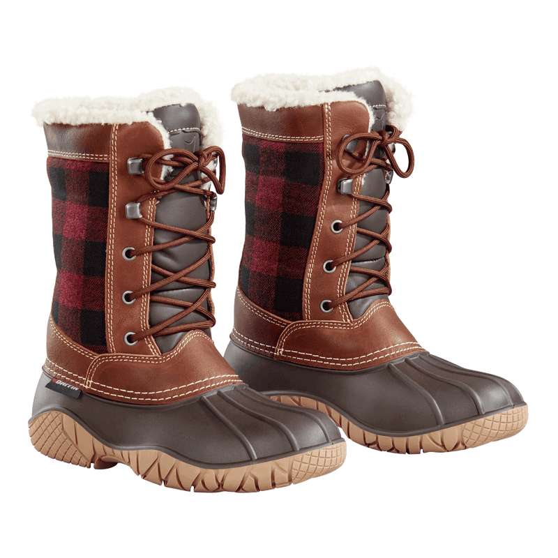 Load image into Gallery viewer, Baffin Women&#39;s Jasper Boot Red/Black Plaid - FULLSEND SKI AND OUTDOOR

