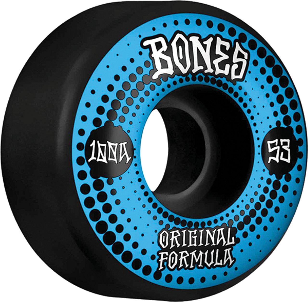 Bones 100's OG V4 #14 53mm Wheels Black with Blue - FULLSEND SKI AND OUTDOOR