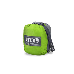 ENO DoubleNest Hammock Chartreuse and Grey - FULLSEND SKI AND OUTDOOR