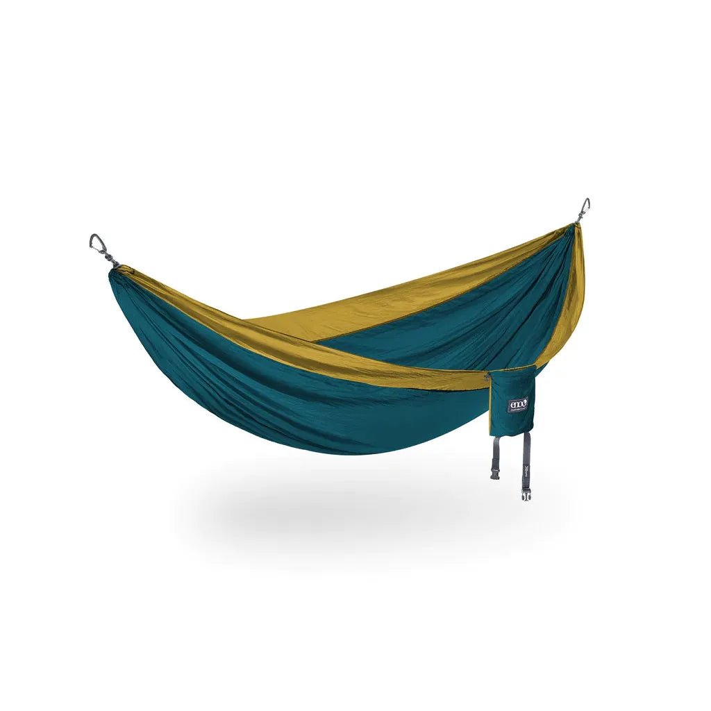 ENO DoubleNest Hammock Marine and Gold - FULLSEND SKI AND OUTDOOR