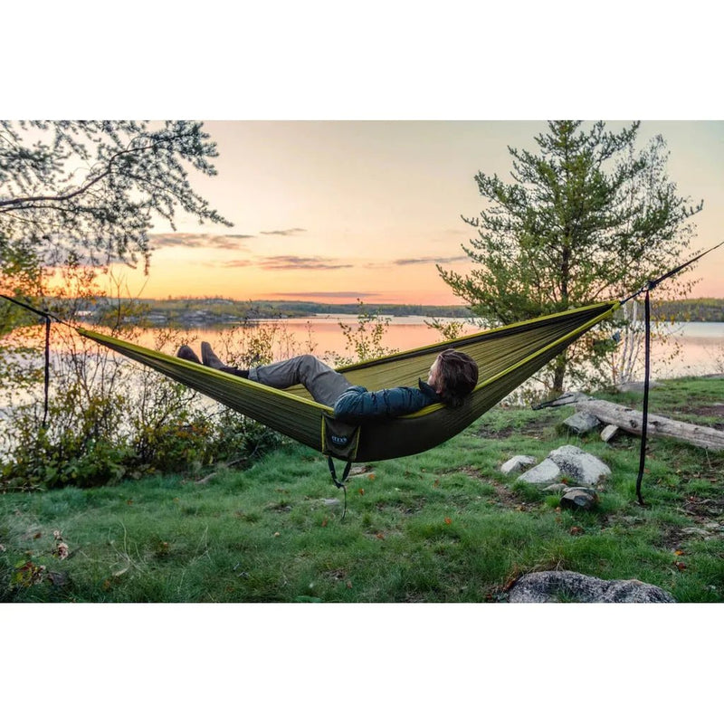 Load image into Gallery viewer, ENO DoubleNest Hammock Olive and Melon - FULLSEND SKI AND OUTDOOR
