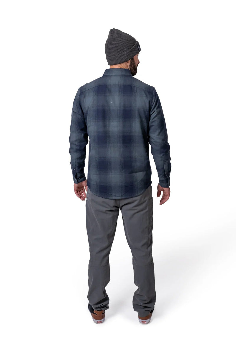 Load image into Gallery viewer, Flylow Sinclair Insulated Flannel Arame/Black Plaid - FULLSEND SKI AND OUTDOOR
