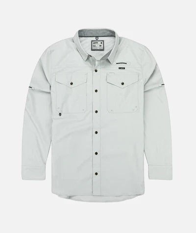 Jetty Bowline Guide Shirt Grey - FULLSEND SKI AND OUTDOOR