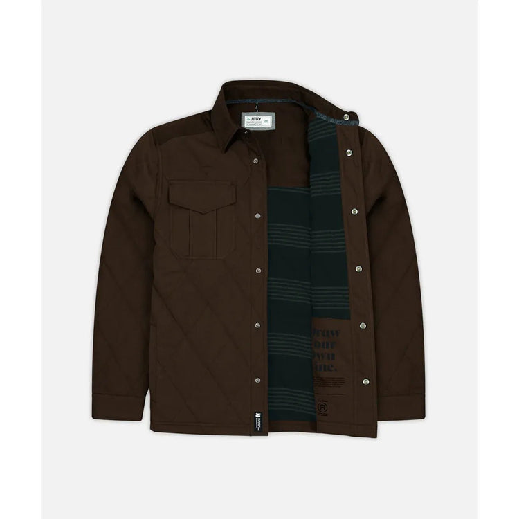 Jetty Dogwood Quilted Jacket Tobacco - FULLSEND SKI AND OUTDOOR