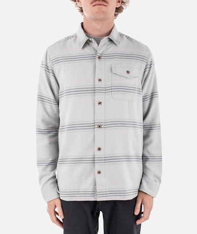 Load image into Gallery viewer, Jetty Essex Oyster Twill Shirt Fog - FULLSEND SKI AND OUTDOOR
