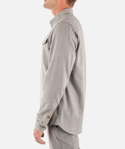 Load image into Gallery viewer, Jetty Essex Oyster Twill Shirt Heather Grey - FULLSEND SKI AND OUTDOOR
