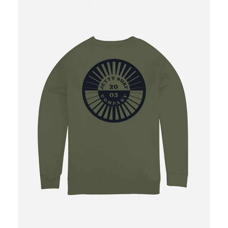 Load image into Gallery viewer, Jetty Indo Pullover Crew Military 2023 - FULLSEND SKI AND OUTDOOR

