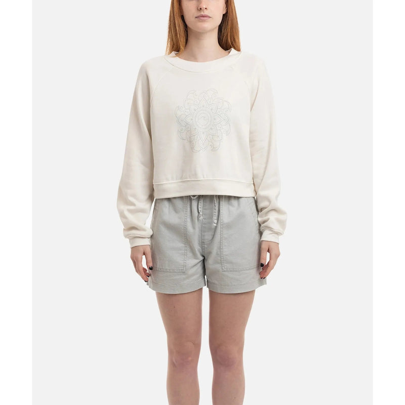 Load image into Gallery viewer, Jetty Mandala Crewneck White - FULLSEND SKI AND OUTDOOR
