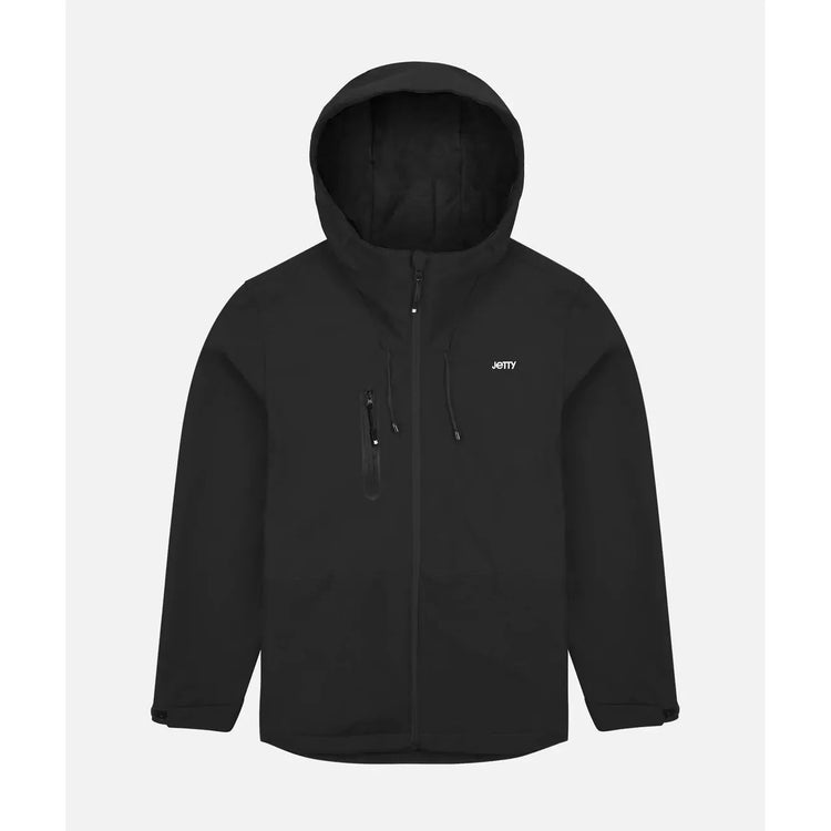 Jetty Oyster Shell Jacket Black - FULLSEND SKI AND OUTDOOR
