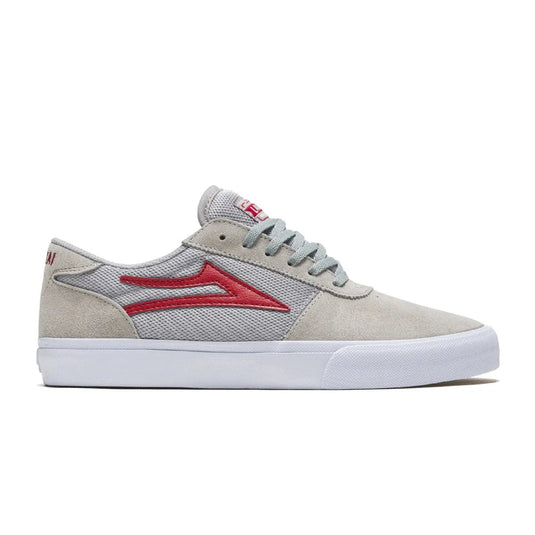 Lakai Manchester Grey Red Suede - FULLSEND SKI AND OUTDOOR