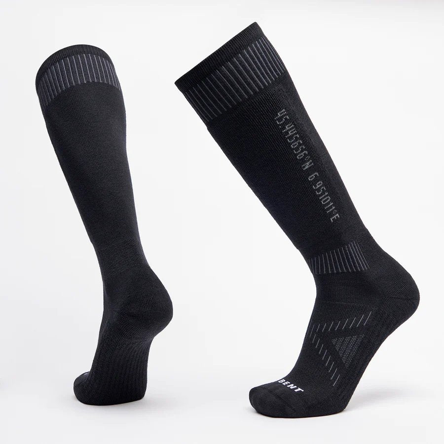 LeBent Core Light Cushion Snow Sock Black - FULLSEND SKI AND OUTDOOR