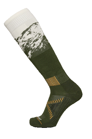 LeBent Sammy Carlson Pro Series Snow Sock Kombu Green - FULLSEND SKI AND OUTDOOR