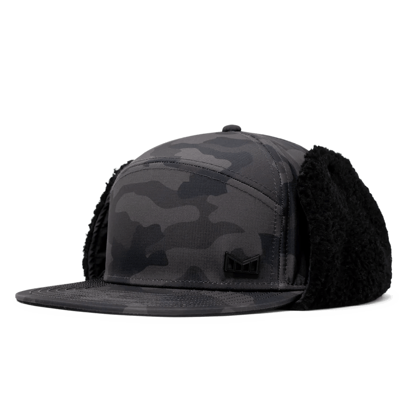 Load image into Gallery viewer, Melin Black Camo Thermal Lumberjack Hat 2023 - FULLSEND SKI AND OUTDOOR
