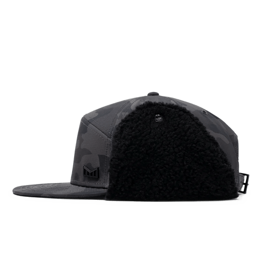 Melin Black Camo Thermal Lumberjack Hat 2023 - FULLSEND SKI AND OUTDOOR