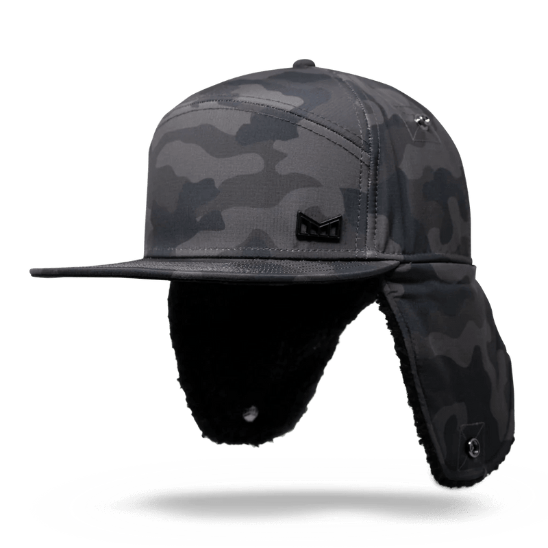 Load image into Gallery viewer, Melin Black Camo Thermal Lumberjack Hat 2023 - FULLSEND SKI AND OUTDOOR
