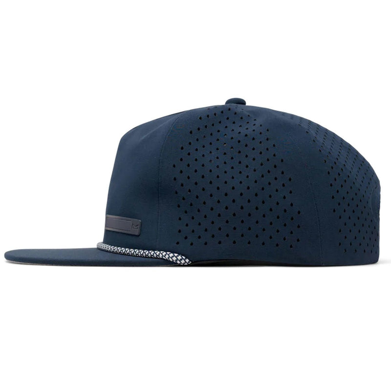 Load image into Gallery viewer, Melin Hydro Coronado Beam Snapback Hat Navy Thermal Chromatic - FULLSEND SKI AND OUTDOOR
