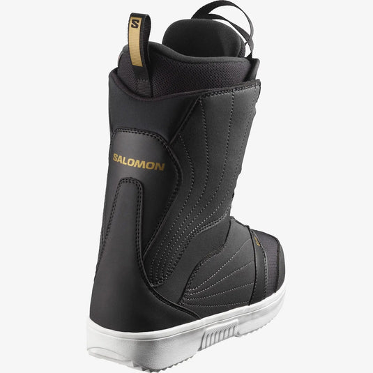 Salomon Women's Pearl Boa Black/White/Gold Snowboard Boots 2023 - FULLSEND SKI AND OUTDOOR