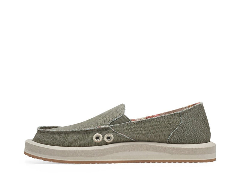 Load image into Gallery viewer, Sanuk Donna ST Hemp Casual Slip-on Smokey Olive - FULLSEND SKI AND OUTDOOR
