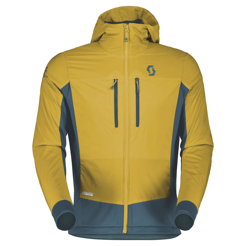 Load image into Gallery viewer, Scott Explorair Alpha Hoody Mellow Yellow/Metal Blue - FULLSEND SKI AND OUTDOOR
