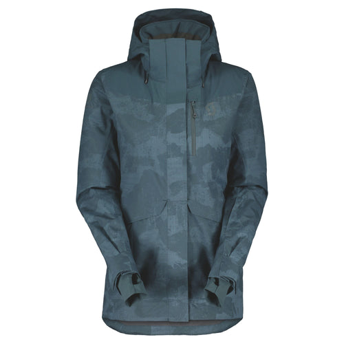Scott Women's Ultimate Dryo Plus Jacket Aruba Green Print - FULLSEND SKI AND OUTDOOR