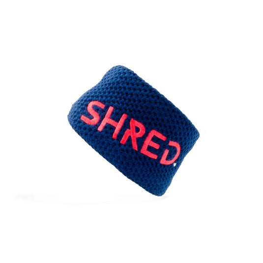 Shred Heavy Knitted Headband Navy/Rust 2022 - FULLSEND SKI AND OUTDOOR