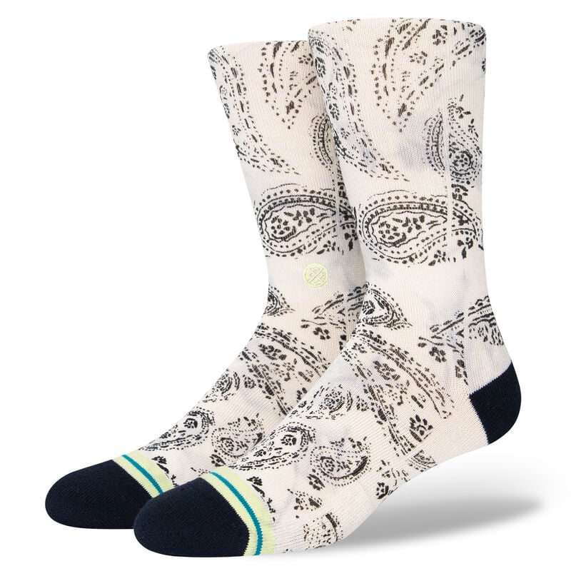 Load image into Gallery viewer, Stance Socks Paisley Vintage White - FULLSEND SKI AND OUTDOOR
