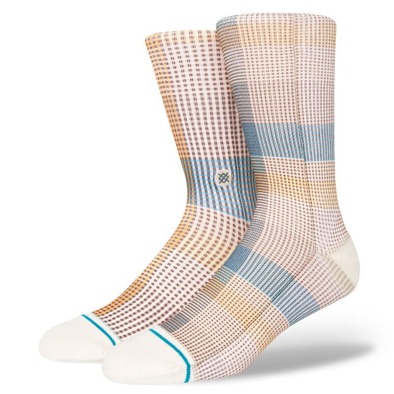 Load image into Gallery viewer, Stance Socks Tarten Crew Teal - FULLSEND SKI AND OUTDOOR
