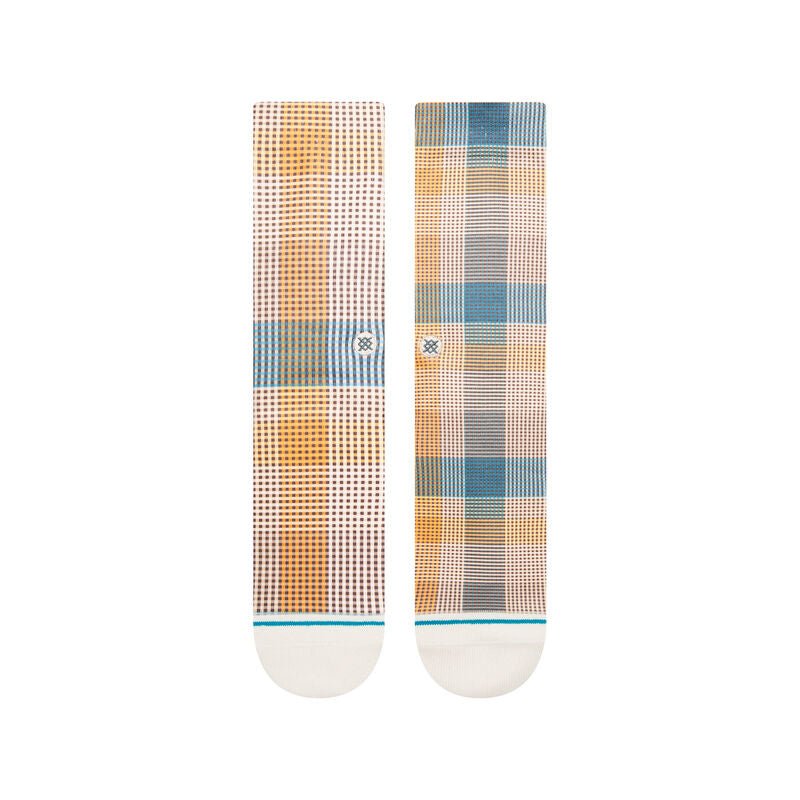 Load image into Gallery viewer, Stance Socks Tarten Crew Teal - FULLSEND SKI AND OUTDOOR
