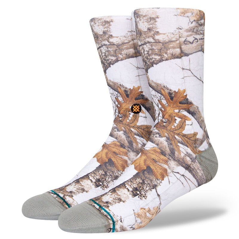 Load image into Gallery viewer, Stance Socks Xtra Realtree White - FULLSEND SKI AND OUTDOOR
