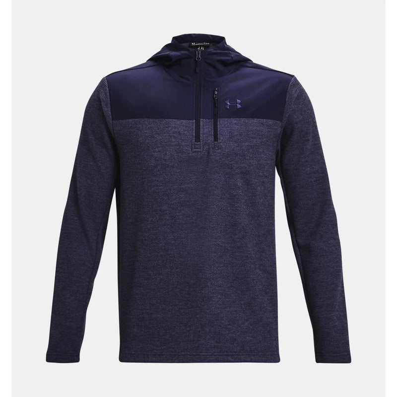 Load image into Gallery viewer, Under Armour Specialist Grid 1/2 Zip Hoodie Navy 2023 - FULLSEND SKI AND OUTDOOR
