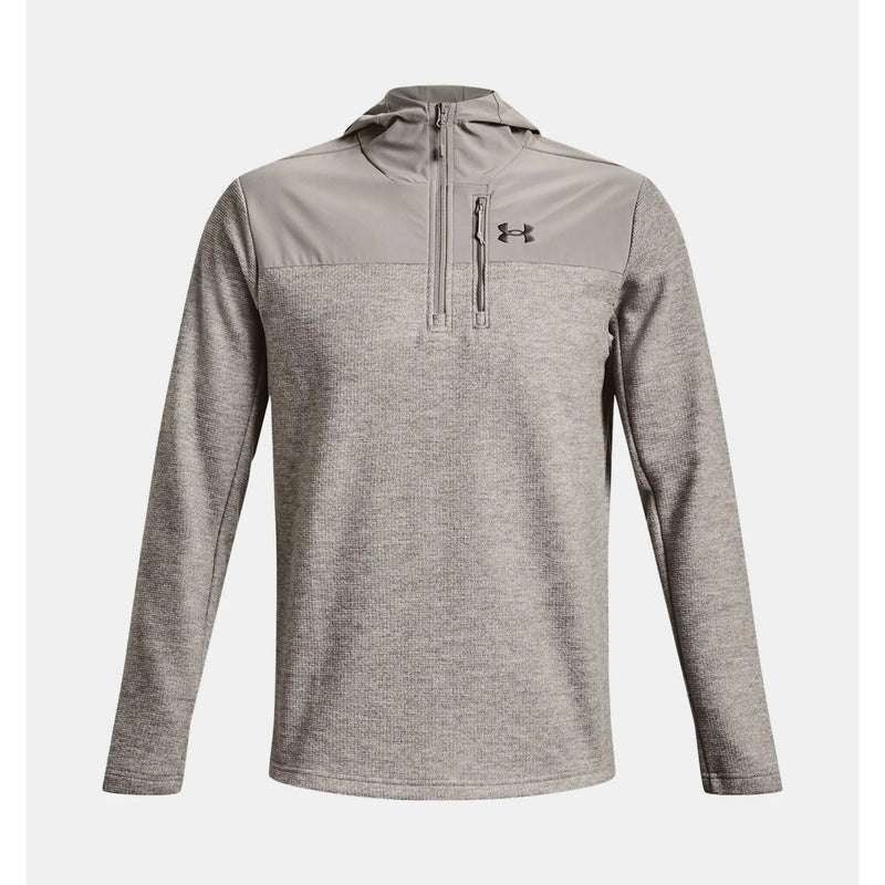 Load image into Gallery viewer, Under Armour Specialist Grid 1/2 Zip Hoodie Pewter 2023 - FULLSEND SKI AND OUTDOOR
