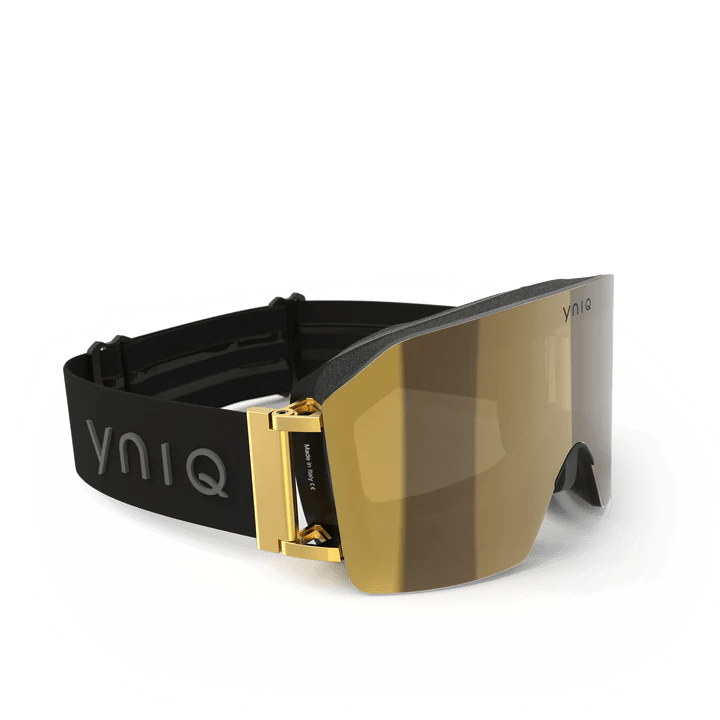 Load image into Gallery viewer, Yniq Nine Black All Gold Goggles - FULLSEND SKI AND OUTDOOR
