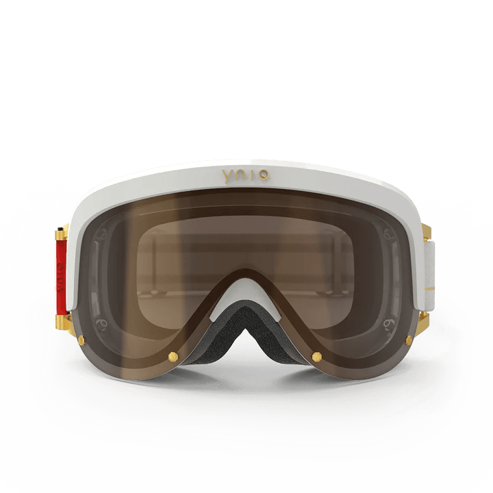 Load image into Gallery viewer, Yniq One White Gold Goggles - FULLSEND SKI AND OUTDOOR

